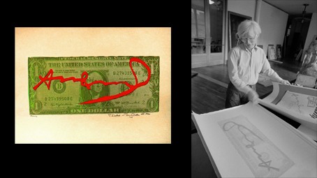 Warhol and the Dollar Bill by TD 